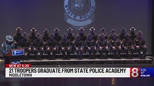 21 trooper trainees graduate Connecticut State Police academy