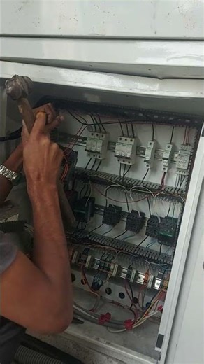 Electrical control panel #centralheating #airconditioning #engineering #hvacsystem #hvac #shorts