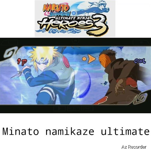 the yellow flash minato. naruto shippuden ultimate ninja heroes 3 ppsspp #playstation #naruto