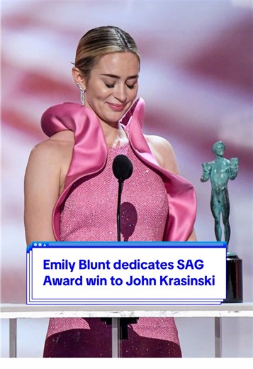 Emily Blunt's Heartfelt SAG Award Speech Dedication