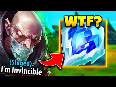 Why Frozen Heart makes Singed basically invincible (RUSH THIS VERSUS AD CHAMPS)