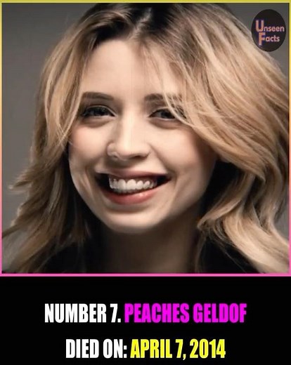 Remembering Peaches Geldof, a writer and television presenter, who passed away at 25. #peachesgeldof