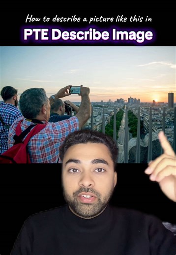 How to describe a picture like this in PTE Describe Image? #fyp #pte #ptewithsangam #starpte #pteclass