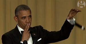 "Obama out" *literal mic drop | Guardian Australia