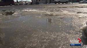Big melt leading to localized flooding in Calgary