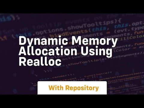 Dynamic memory allocation using realloc