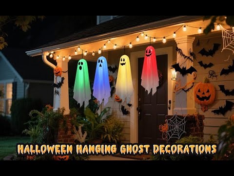 Light Up Hanging Ghosts 👻 | Spooky Halloween Decorations with LED Effects