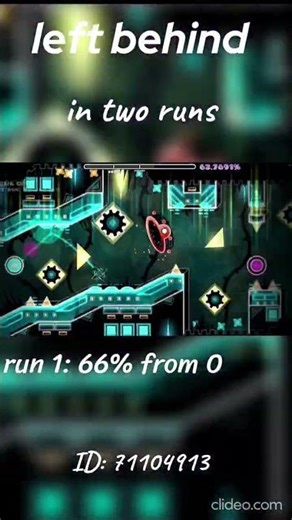 left behind in two runs #geometrydash