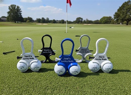 Personalized Golf Ball Holder, Tee Holder, Lucky Balls Bag - Etsy