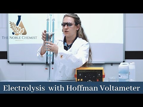 Electrolysis with a Hoffman Voltameter
