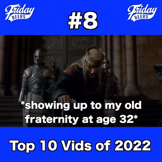 Friday Beers 🤝 on Instagram: "Had to include this kickoff video on the Top 10 Vids of 2022 Countdown. Rack them, your Grace 🤝"