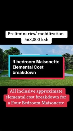 Modern 4-Bedroom Maisonette Design with Hidden Roof | Cost Breakdown