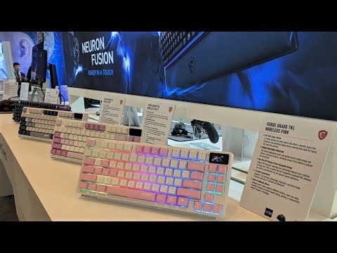 The MSI Forge GK600 TKL Special Edition Keyboard Packed With Vibrant RGB Lighting & Mini Display!