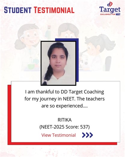 Begin your success journey with DD Target PMT! ✍️ Discover powerful handwritten testimonials and real-life stories straight from our students. Follow @ddtargetinstitute for regular Q&A, updates and tips on NEET & IIT- JEE! . . . . . . . #testimonial #studenttestimonials #studenttestimonialseries #student #studentoftheyear #students #studentlife #neet #neetaspirants #neetexam #neetmotivation #neetcoaching #neetpgpreparation #neetcounselling #jee #jeemains #jeemains #jeemains2025 #jeemainsmotivati