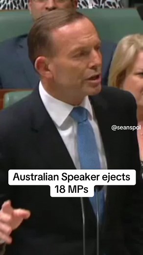 Australian speaker ejects 18 MPs in one sitting #australia #auspol #funny
