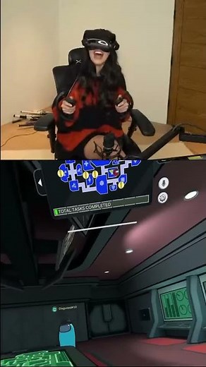 Valkyrae meets Disguised Toast in Among Us VR