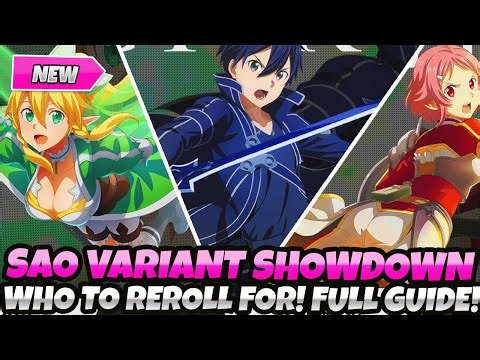 *NEW PLAYERS NEED TO KNOW THIS* BEST CHARACTERS TO REROLL FOR! (Sword Art Online: Variant Showdown)