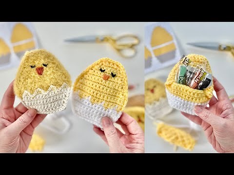 Free Crochet Pattern: Make Your Own Adorable Refillable Chick Eggs 🐣🧶