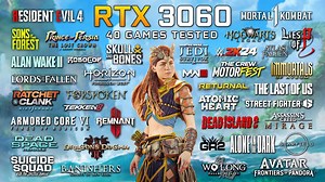 RTX 3060测试40款游戏RayTracing光追效果演示