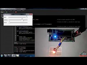 CONTROL DE LED RGB CON PIC18F4550 Y PYTHON