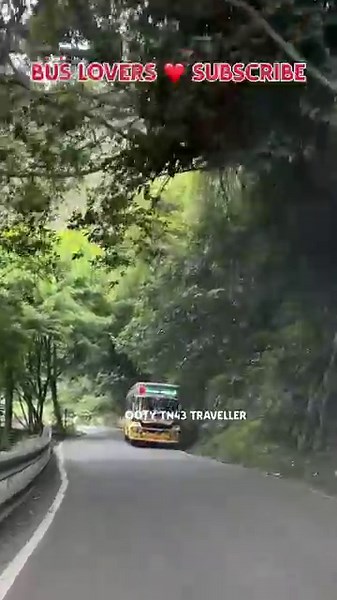 Epic TNSTC Yellow Bus 🚌 Sharp Bend Downhill Drive 🏔️💥