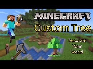 How to Create a CUSTOM TREE in Minecraft? | Full Tutorial #minecraft