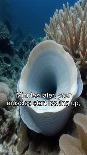 The clam that can trap you alive #shorts #ocean