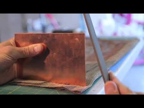 Prepping Copper for Intaglio Printmaking