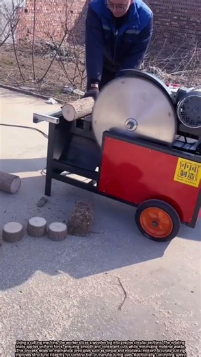 Precision Cutting of Logs into Circular Sections Using Machines