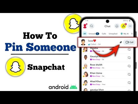 How to Pin Someone on Snapchat