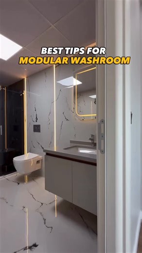 Zaid | Interior Designer on Instagram: "Planning for Modular Washroom? Follow this, Modular Washroom rule for your Modular Washroom . . 1. Dry Area – This includes the vanity, dressing, and toilet zone. It should always stay dry to maintain hygiene and comfort. 2. Semi-Wet Area – This is the transition zone, usually between the dry and wet areas (for example, near the shower glass partition). It may get slightly wet but dries quickly. 3. Wet Area – This is the shower or bathtub zone, where most 
