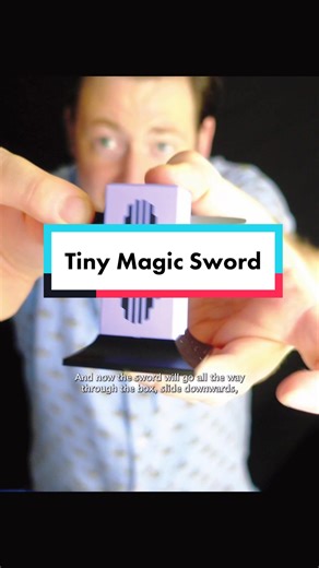 The Tiny Sword Magic Trick. #magictrick