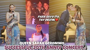 19K views · 1.9K reactions | Successful 20th anniversary concert ni Sarah Geronimo handog ang kanta para kay tatay Delfin | Latest Scoop | Facebook