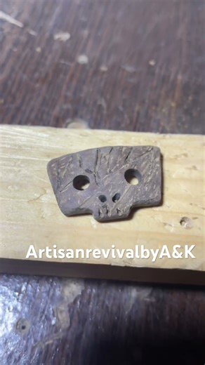 DIY Coconut Shell Pendant | Handmade Coconut Jewelry | Coconut Craft | #shorts #reels #art #diy #fyp