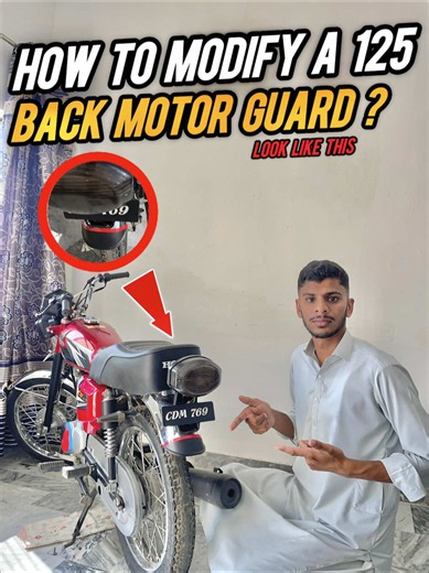 How to Modify a 125cc Back Motor Guard