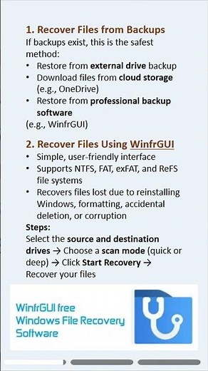 Learn how to recover files after reinstalling Windows. #windows #reinstall