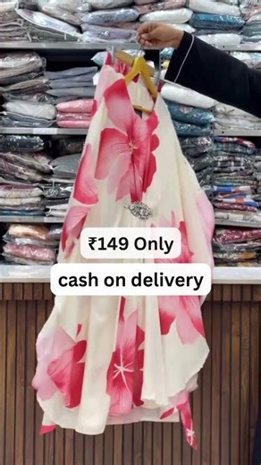 Stylish White Blue Floral Kaftan – Premium Brooch Partywear Look