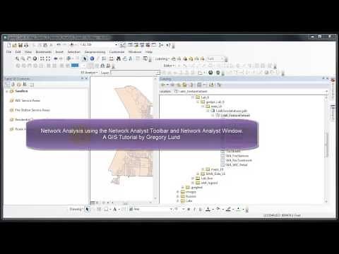 Network Analysis Toolbar | a GIS ArcMap 10.0 SP3 Video Tutorial by Gregory Lund