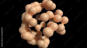 3d fat cell for tissue design healthy medical concept cholesterol 4k