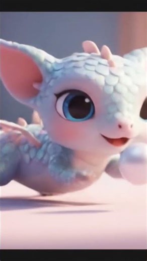 Cute noble dragon plays with little one ASMR #citeshorts #viral