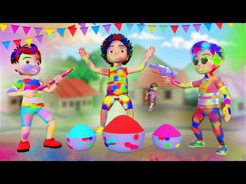 Rohan Ki Holi Party | Happy Holi Cartoon | Holi Wala Cartoon | Rohan Robot Ki Comedy