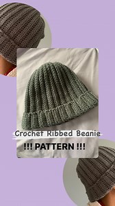 Crochet Ribbed Beanie Pattern - Etsy UK