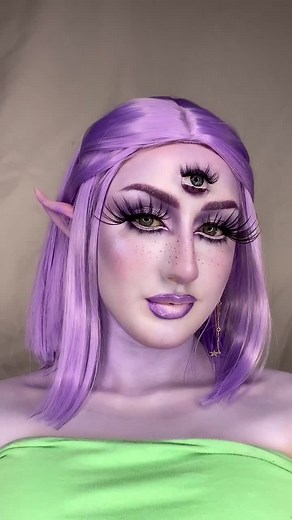 Monsters Inc Celia Inspired Makeup Transformation