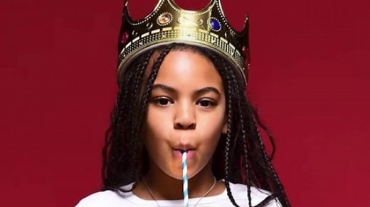 Blue Ivy Carter poses with her first Grammy Award