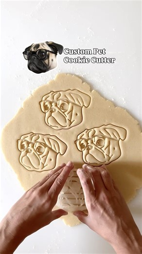 Pet love in a cookie form 💖Custom Pet Portrait Cookie Cutter