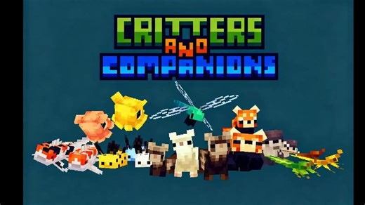 各种原版风格，有趣的小动物，为你的世界添加更多生气。我的世界模组介绍【Critters and Companions】