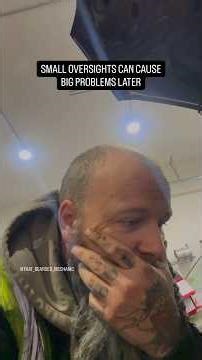 Small oversights can cause problems later on • #ThatBeardedMechanic #MechanicLife #Shorts