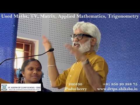 260330, Used Maths, TV, Matrix, Applied Mathematics, Trigonometry, Question, Students 10-12, DrTPS