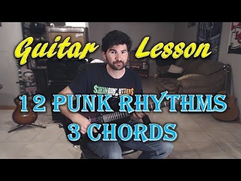 12 Common Punk Rhythms / Strumming Patterns Guitar Lesson