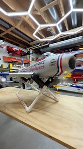 Testing out the fully functioning retractable landing gear on this RC F-86 Sabre. Just one of the incredibly scale details on this plane. #Rcplane #rcjet #model aviation | Hangar14RC